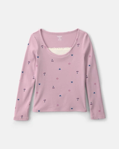 Girls Long-Sleeve Top - Purple