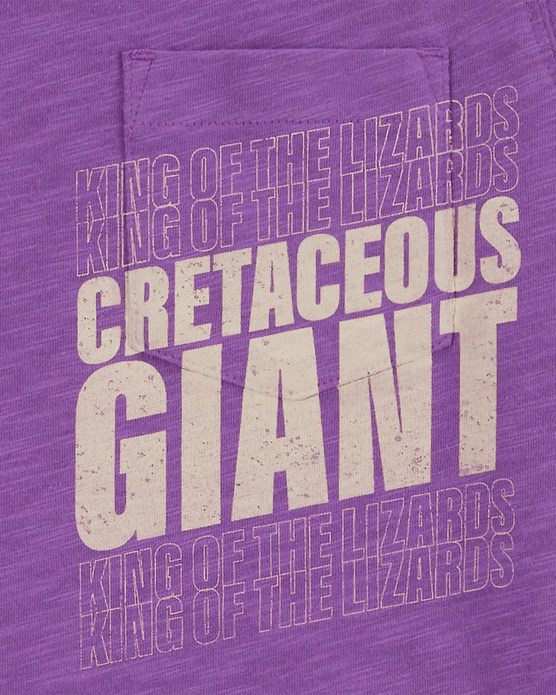 Kid Dinosaur Pocket Graphic Tee