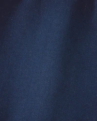 Baby Girl French Terry Knit Shorts - Dark Wash