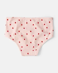 Kid 10-Pack Strawberry Brief Stretch Cotton Undies