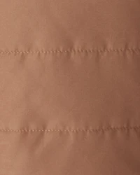 Baby Boy Reversible Sherpa Hooded Midweight Jacket - Brown