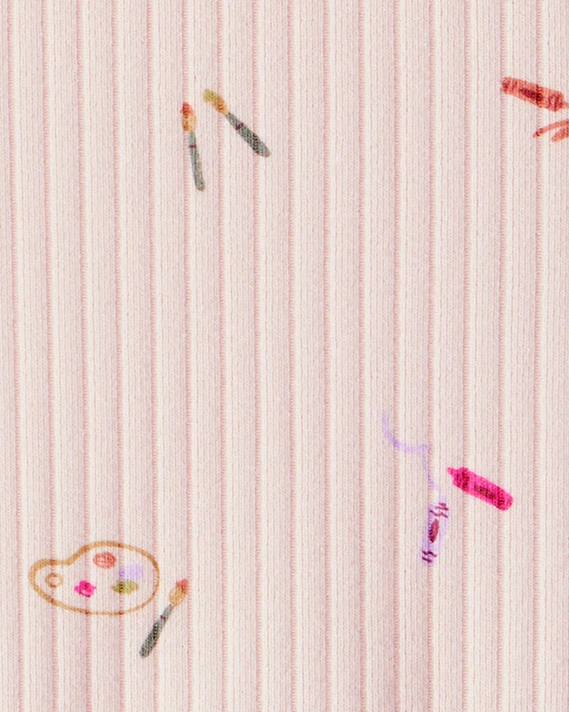 Toddler Girl Floral Print Long-Sleeve Dress - Pink