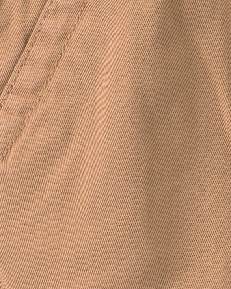 Baby Boy Cargo Overalls - Khaki