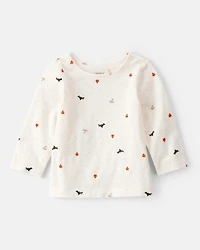 Baby 3-Piece Halloween Tee & Jumper Set - White/Black