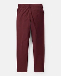 Boys Flat Front Fashion Pants