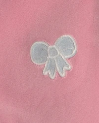 Baby Girl 1-Piece Icon 2-Way Zip DreamPlush Snug Fit Footed Pajama - Pink