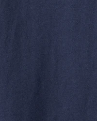 Toddler Boy Long-Sleeve Pocket Tee - Navy