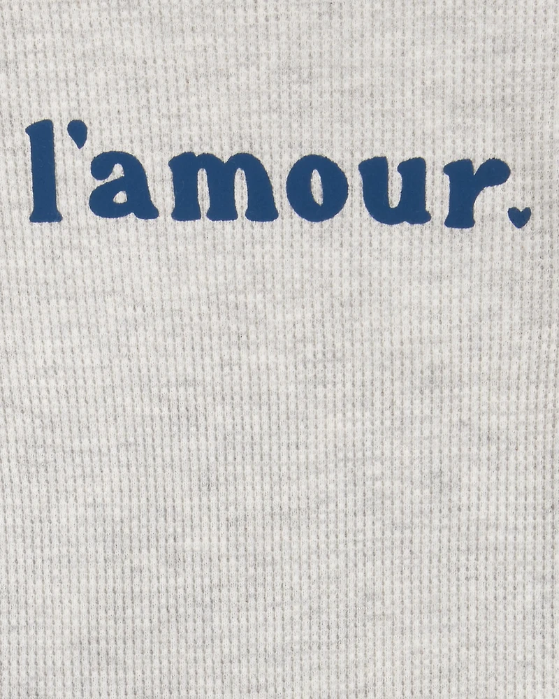 Baby 2-Piece L'Amour Short-Sleeve Bodysuit Pant Set