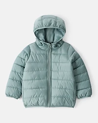 Toddler Packable Hooded Puffer Jacket - Green