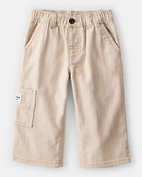 Baby Boy  Wide-Leg Carpenter Twill Pants - Khaki