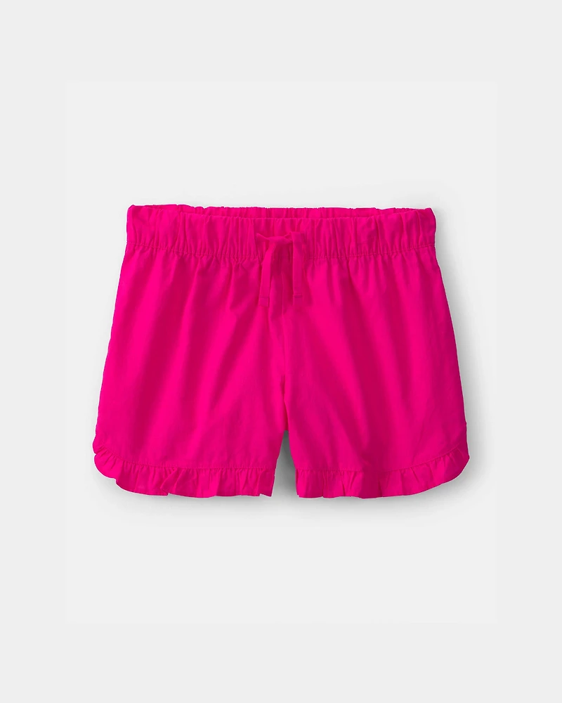 Girls Ruffle-Trim Shorts