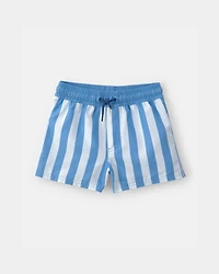 Toddler Boy 2-Piece Whale Rashguard & Swim Trunk Set - Blue