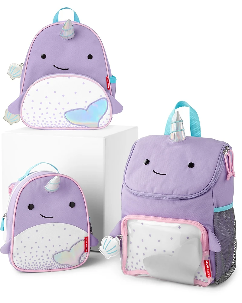 Zoo Mini Backpack with Safety Harness - Narwhal