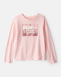 Girls Vintage OshKosh B'Gosh Long-Sleeve Graphic Tee - Pink