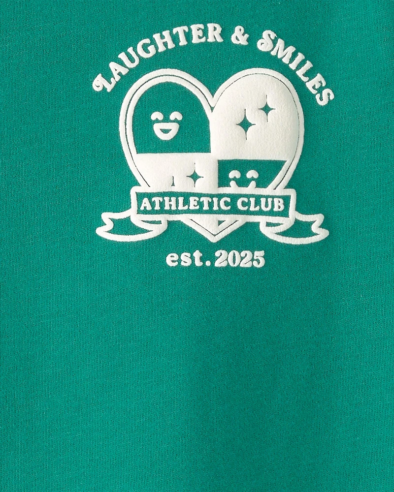 Toddler Girl 'Laughter & Smiles' Top - Green