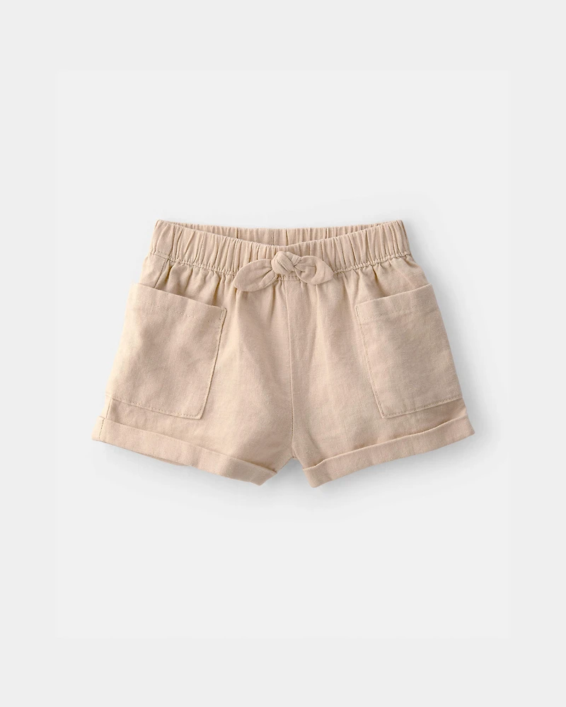 Baby Girl 2-Piece Tropical Beach Sleeveless Top & Short Set