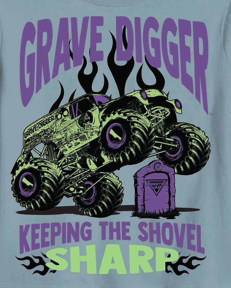 Boys Monster Jam™ Grave Digger Short-Sleeve Graphic Tee - Blue