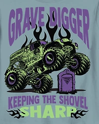 Boys Monster Jam™ Grave Digger Short-Sleeve Graphic Tee - Blue