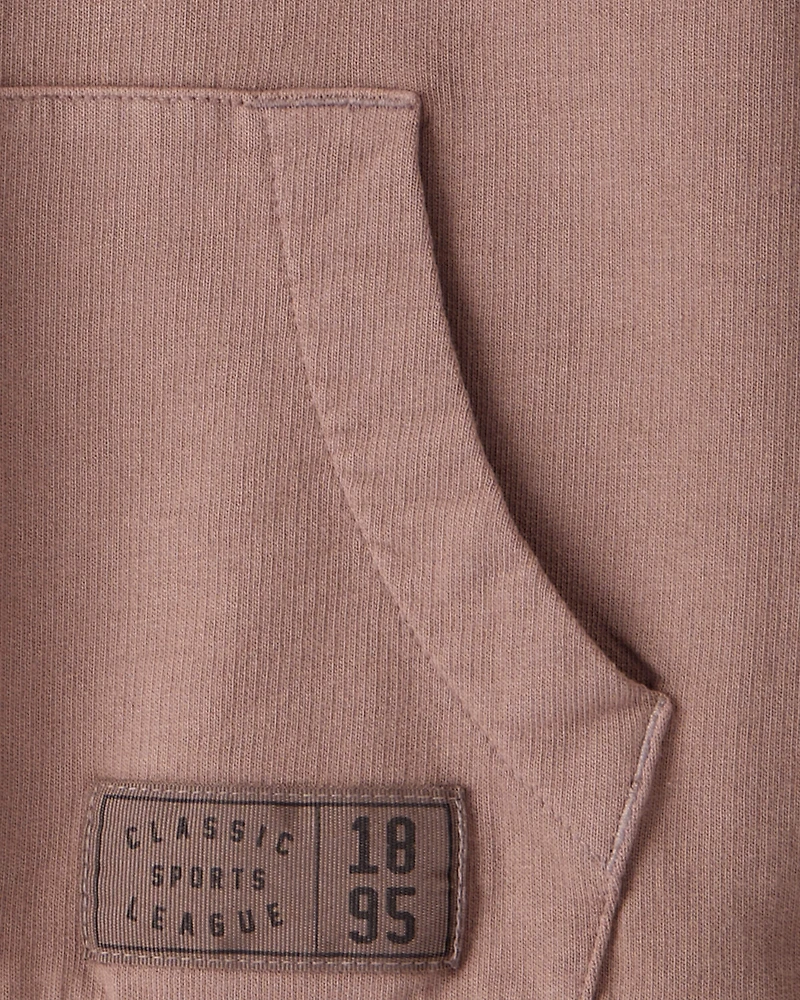 Boys French Terry Hoodie - Brown