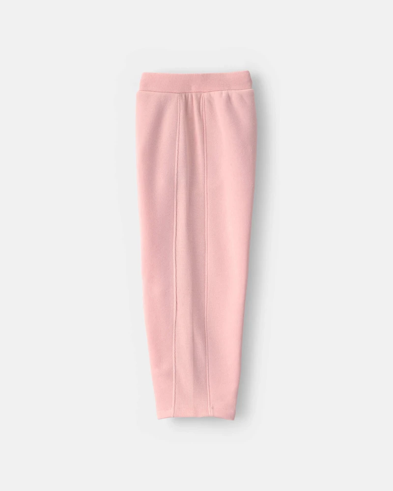 Toddler Girl Fleece Joggers - Pink