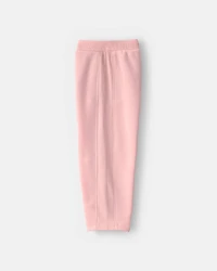 Toddler Girl Fleece Joggers - Pink