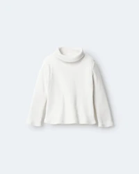 Toddler Girl Turtleneck Long-Sleeve Top - Cream