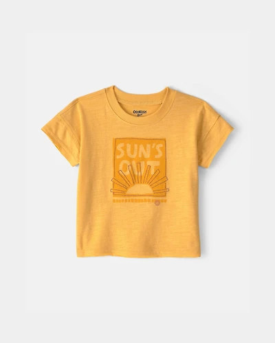 Baby Boy 'Sun's Out' Graphic Tee - Yellow