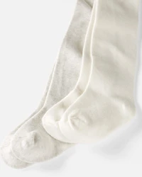 Toddler 2-Pack Tights Made with Organic Cotton