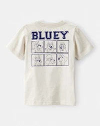 Toddler Boy 2-Piece Bluey Outfit Set - Ivory/Blue