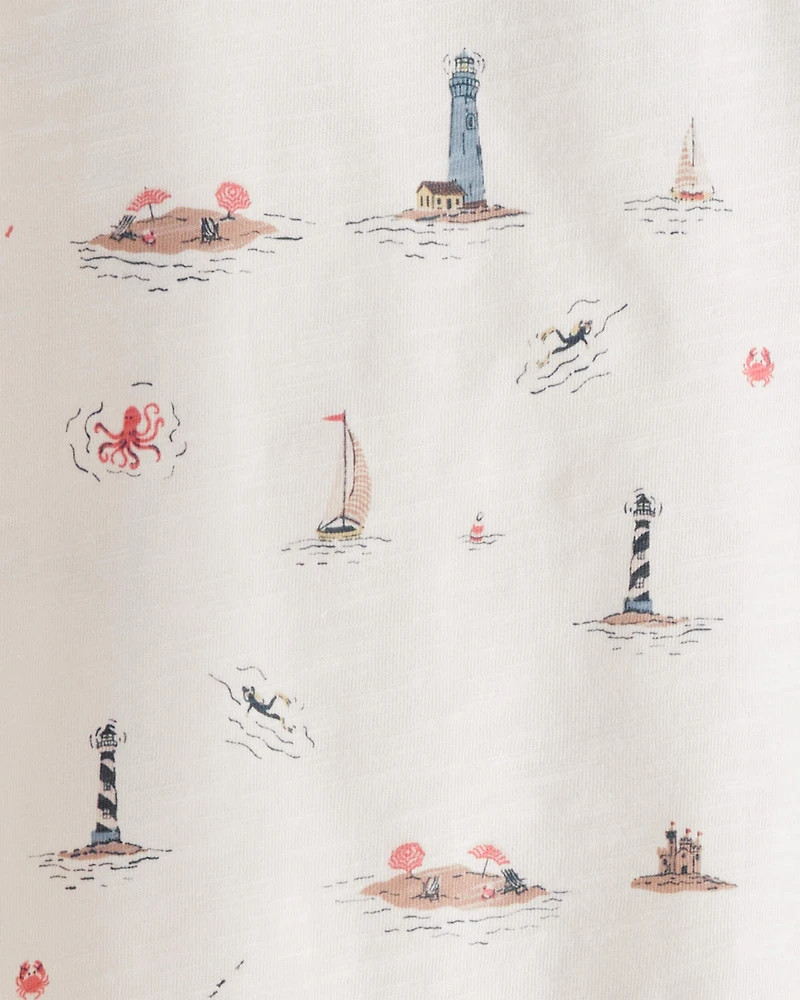 Toddler 2-Pack Organic Cotton Coastal Knit Tees