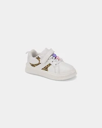 Toddler Girl Cheetah Sneakers - White/Brown