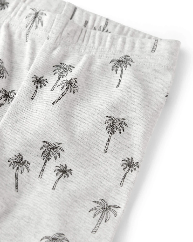 Baby 2-Piece Organic Cotton Pajamas in Palm Trees