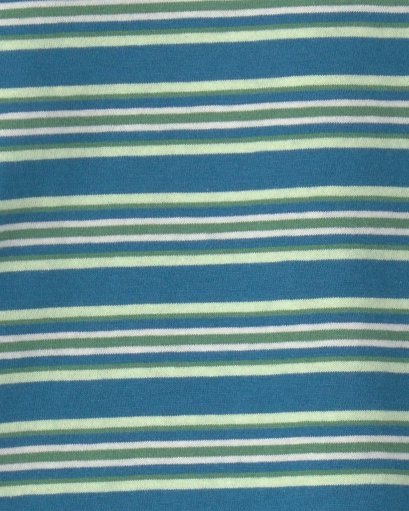 Toddler Boy Striped Short-Sleeve T-Shirt - Blue/Green