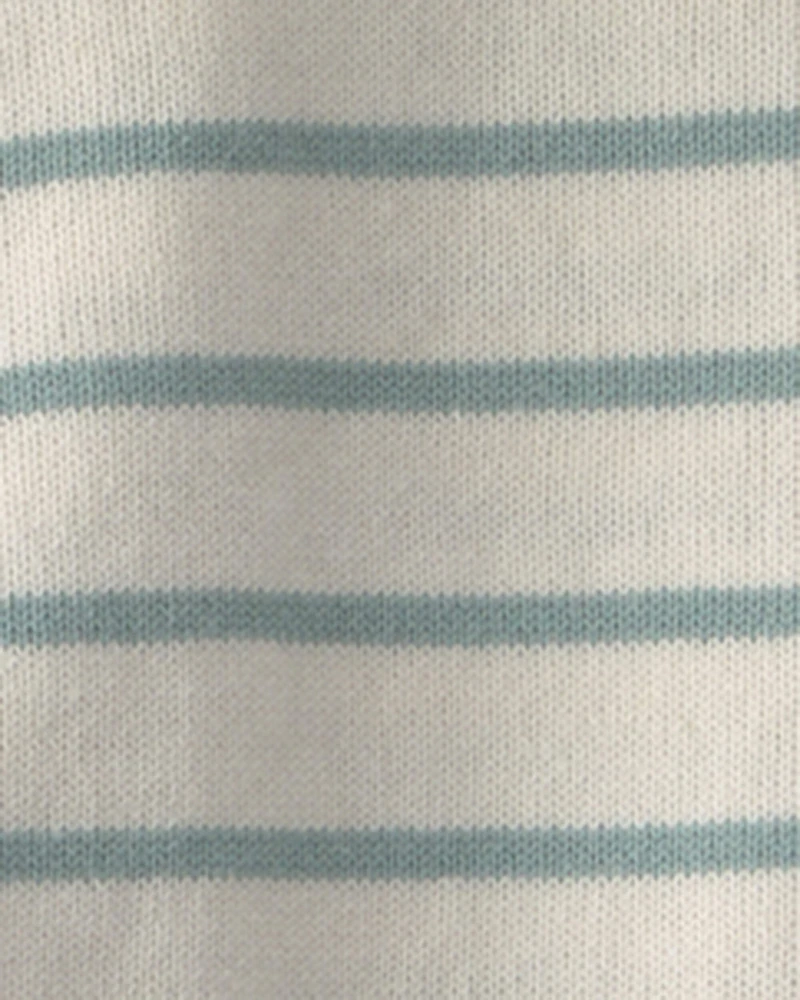 Boys 2-Piece Knit Top & Short Set Made with Organic Cotton in Stripes
