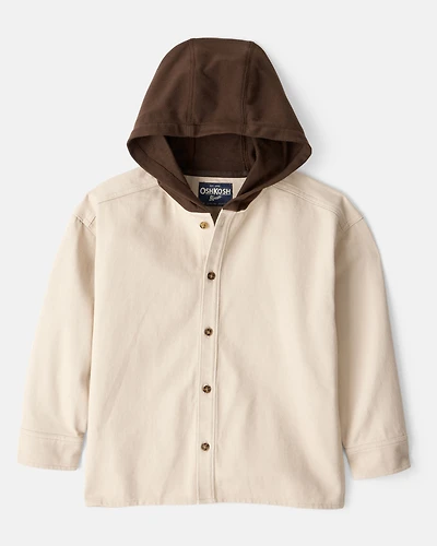 Boys Cotton Long-Sleeve Fashion Jacket - Cream