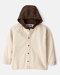 Boys Cotton Long-Sleeve Fashion Jacket - Cream