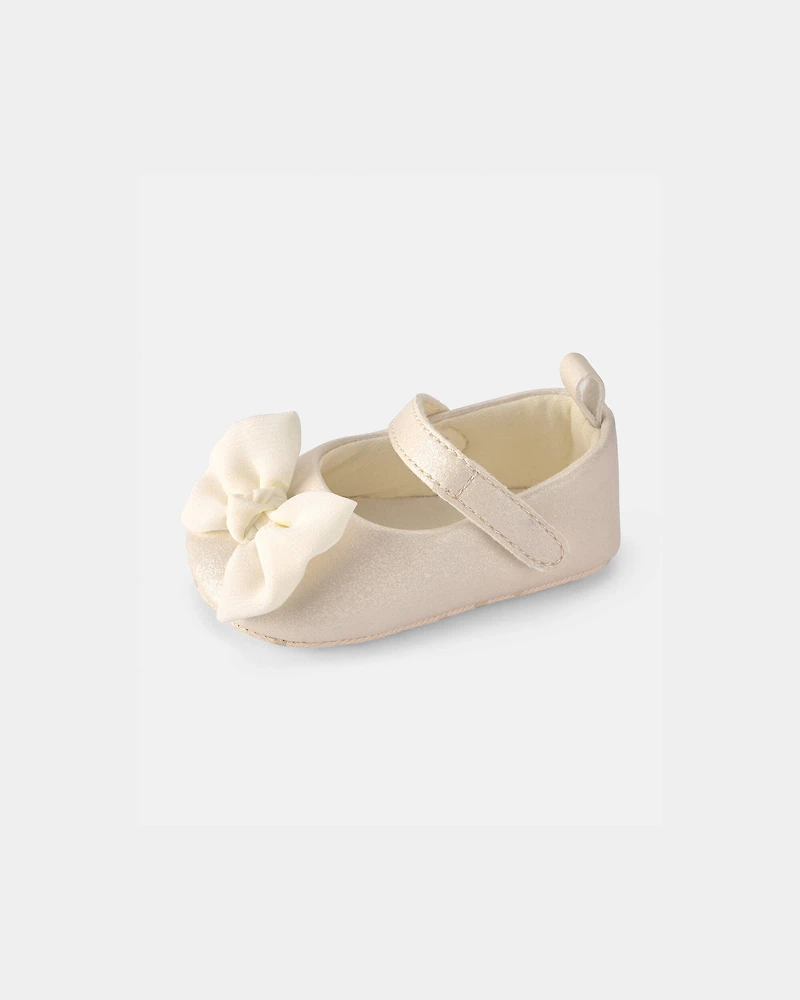 Baby Girl Mary Jane Dress Shoes - Cream