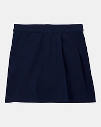 Kid 2-Pack Ponte Knit Uniform Skirts - Navy