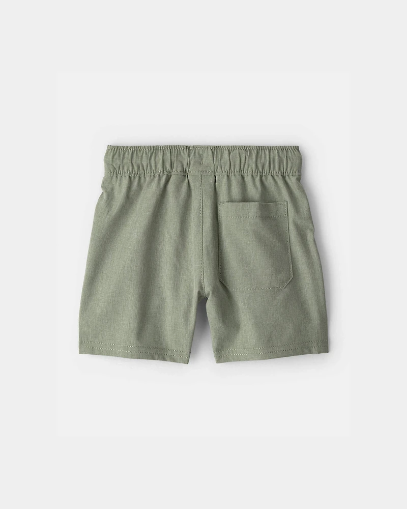 Baby Boy Woven Pocket Shorts - Green