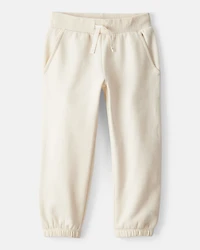 Toddler Girl DayDream Fleece Drawstring Joggers - Cream