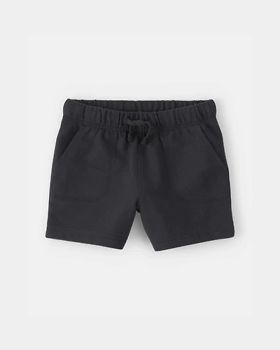 Toddler Boy French Terry Shorts - Black