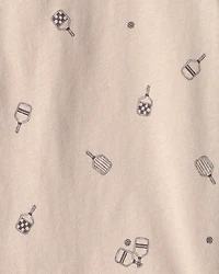 Kid Pickleball T-Shirt - Brown