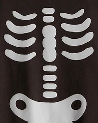 Baby Skeleton Long-Sleeve Jumpsuit - Black
