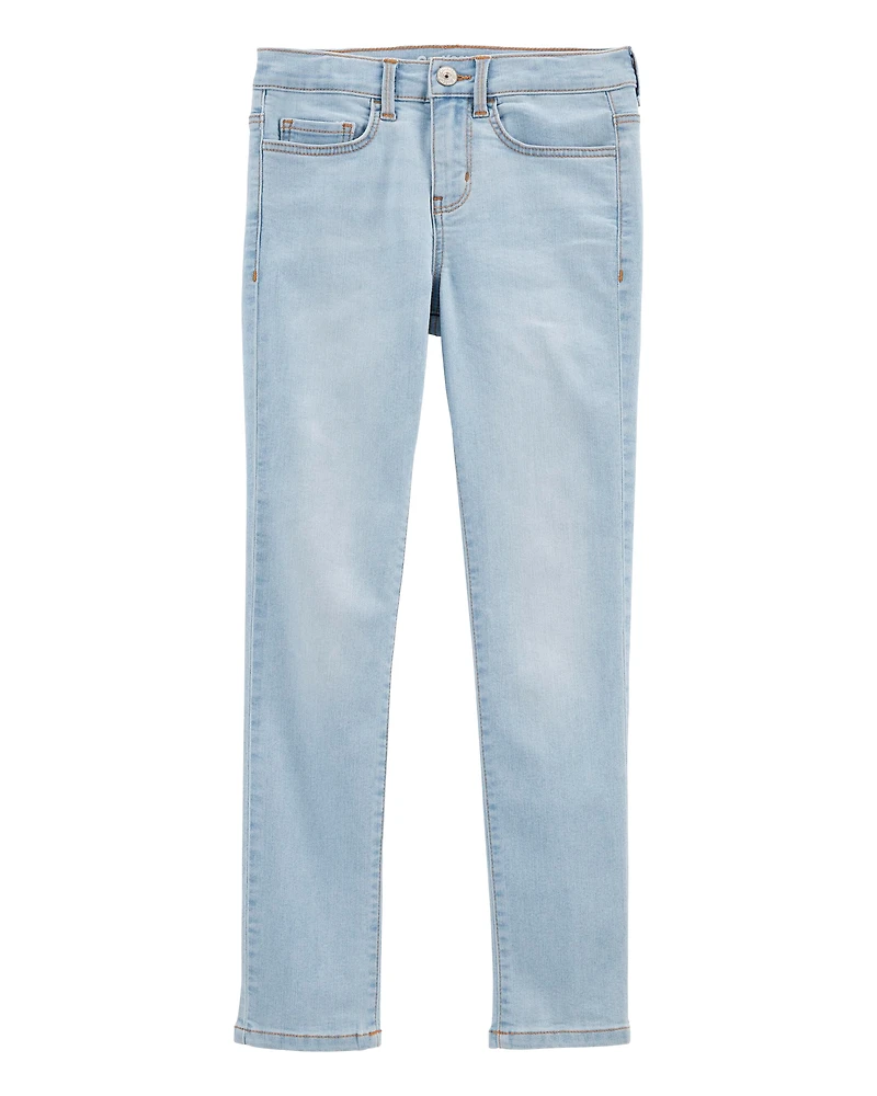 Kid Blue Ice Wash Slim Fit Skinny-Leg Jeans
