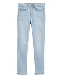Kid Blue Ice Wash Slim Fit Skinny-Leg Jeans