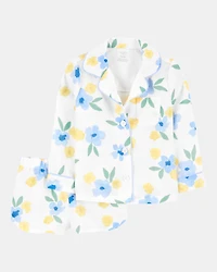 Toddler Floral Loose Fit 2-Piece Pajamas