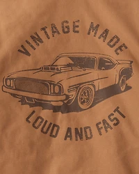 Boys Vintage Made Utility Barn Jacket - Khaki