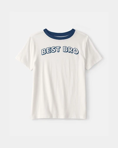 Boys 'Best Bro' Graphic Tee - Ivory