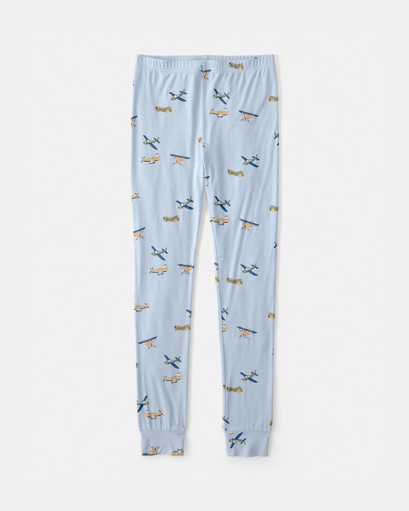 Boys Plane PurelySoft 2-Piece Pajama Set - Blue