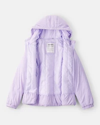 Girls Long-Sleeve Midweight Jacket - Purple